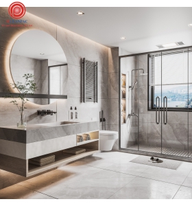 Kệ + Tủ Phòng Tắm Hiện Đại No.6