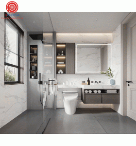 Kệ + Tủ Phòng Tắm Hiện Đại No.1