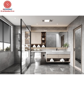 Kệ + Tủ Phòng Tắm Hiện Đại No.3