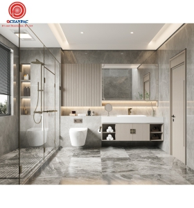 Kệ + Tủ Phòng Tắm Hiện Đại No.2