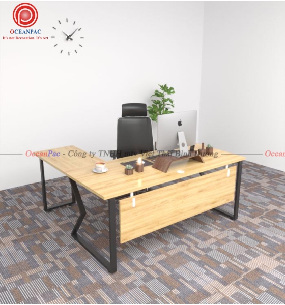 Bàn Quản Lý M Concept Chân Chữ M Sắt Hộp Sơn Tĩnh Điện.