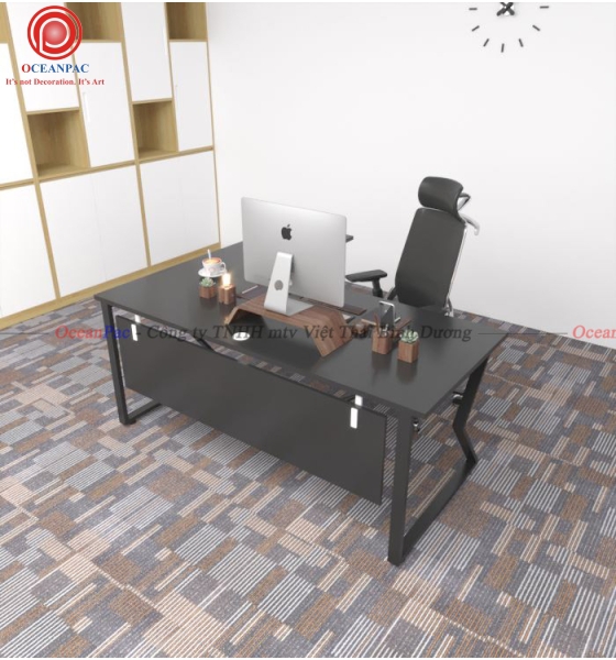 Bàn Quản Lý M Concept Chân Chữ M Sắt Hộp Sơn Tĩnh Điện.