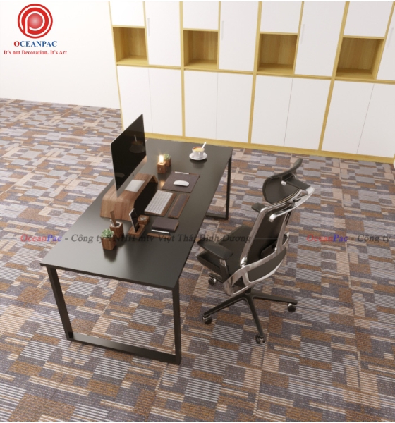 Bàn Nhân Viên Rectangle Concept Chân Sắt Hộp Sơn Tĩnh Điện.