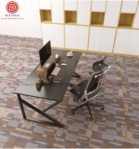 Bàn Nhân Viên K Concept Chân Sắt Hộp Sơn Tĩnh Điện.